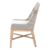 Essentials For Living - Tapestry Dining Chair in Taupe & White Flat Rope, Taupe Stripe, Performance Pumice, Natural Gray Mahogany