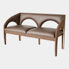 Global Views Arches Bench - Nutmeg & Champagne