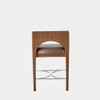 Global Views Arches Counter Stool - Nutmeg & Champagne