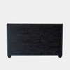 Global Views Brazil Bed - King - Black Cerused Oak