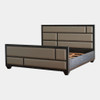 Global Views Brazil Bed - King - Black Cerused Oak