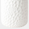 Global Views Brorie Chiseled Garden Stool - White