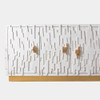 Global Views Brutalist Buffet - Stained Oak