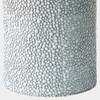 Global Views Calcasieu Stone Stool - Shiny Blue & White