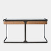 Global Views Element Desk - Aspen Gray & Gray Marble