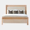 Global Views Paxton Queen Bed - Bleached Oak