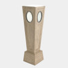 Global Views Proust Pedestal - Gray Sandblasted Oak
