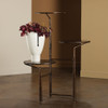 Global Views Unity Pedestal with Glass - Bronze