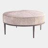 Global Views Urban Ottoman - Gray Hair-on-Hide & Antique Gunmetal