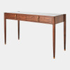 Global Views Triple Curve Desk - Walnut
