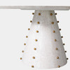 Global Views Spheres Dining Table - White Burl