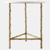 Global Views Spina 3-Legged Side Table - Brass
