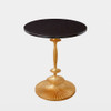 Global Views Lumisir Fluted Side Table - Gold Leaf