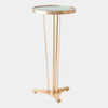 Global Views French Moderne Side Table - Antique Brass