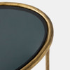 Global Views Hunter Side Table - Antique Gold