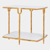 Global Views Usain Side Table - Gold