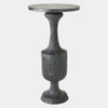 Global Views Vessel Large Side Table - Black