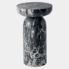 Global Views Tumble Accent Table - White Portoro Marble