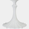 Global Views Cassian Flute 48" Dining Table - Marble & White