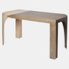 Global Views Surfrider Table - Gray & White Waxed Oak
