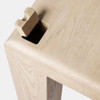 Global Views Surfrider Table - Gray & White Waxed Oak