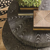 Global Views Pivot Cocktail Table - Ebony Cerused