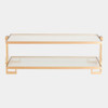Global Views Rahling Cocktail Table - Brass & Glass