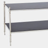 Global Views Acorn Cocktail Table - Nickel & Black Marble