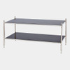 Global Views Acorn Cocktail Table - Nickel & Black Marble