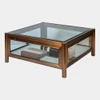 Global Views Apothecary Cocktail Table - Antique Mirror & Brass