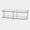 Global Views Laforge Cocktail Table - Natural Iron & Glass