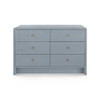 Villa & House Bryant Extra Large 6-Drawer Dresser Winter Gray
