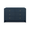 Villa & House - Bryant Extra Large 6-Drawer Dresser - Blue Steel