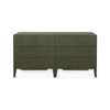 Villa & House Madeline Extra Large 6-Drawer Dresser Deep Olive