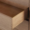 Villa & House Camden 3-Drawer Side Table Flax Brown
