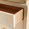 Villa & House Elina 3-Drawer Side Table Natural Twill