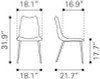 Zuo Modern - Norwich Dining Chair Brown