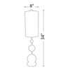 Lucas + McKearn Marie 35" Table Lamp in Silver Spheres