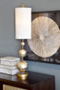 Lucas + McKearn Marie 35" Table Lamp in Silver Spheres