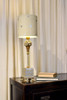 Lucas +  McKearn Pompadour X 31" Table Lamp in Gold and Silver