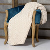 Tourance Rosebud Duotone Throw in Cream & Sahara