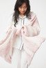 Siberian Leopard Cream and Blush Throw