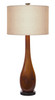 Thumprints Burlwood 32" Table Lamp in Dark Amber