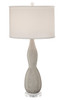 Thumprints Mercury 32" Table Lamp in White and Silver