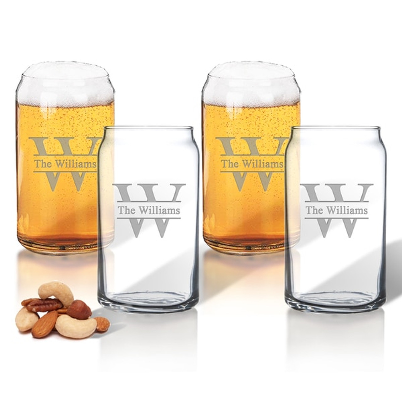 Personalized Beer Can Glasses