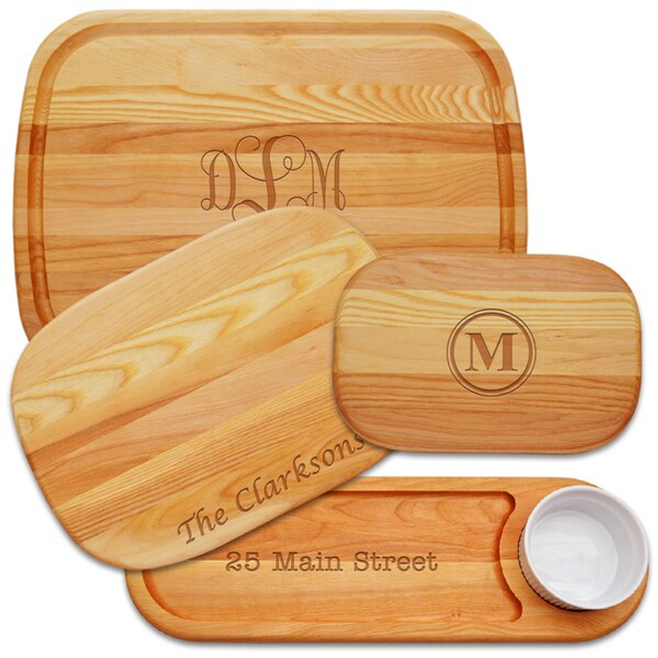 Personalized Vintage - 10x7 Small Bamboo Cutting Boards for Kitchen -  Heavy Duty Wooden Chopping Boards