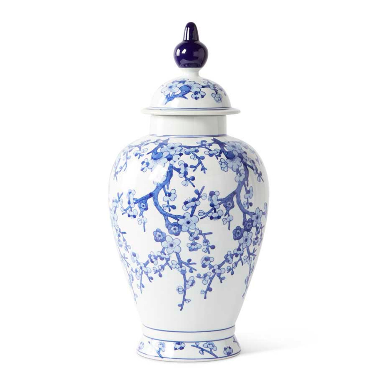 Porcelain Blue And White Chinoiserie Lidded Ginger Jar K K Interiors Travisdavid