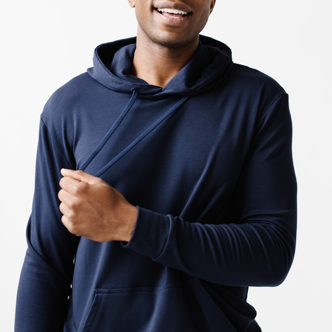 Cozy Men s Ultra Soft Bamboo Hoodie Navy