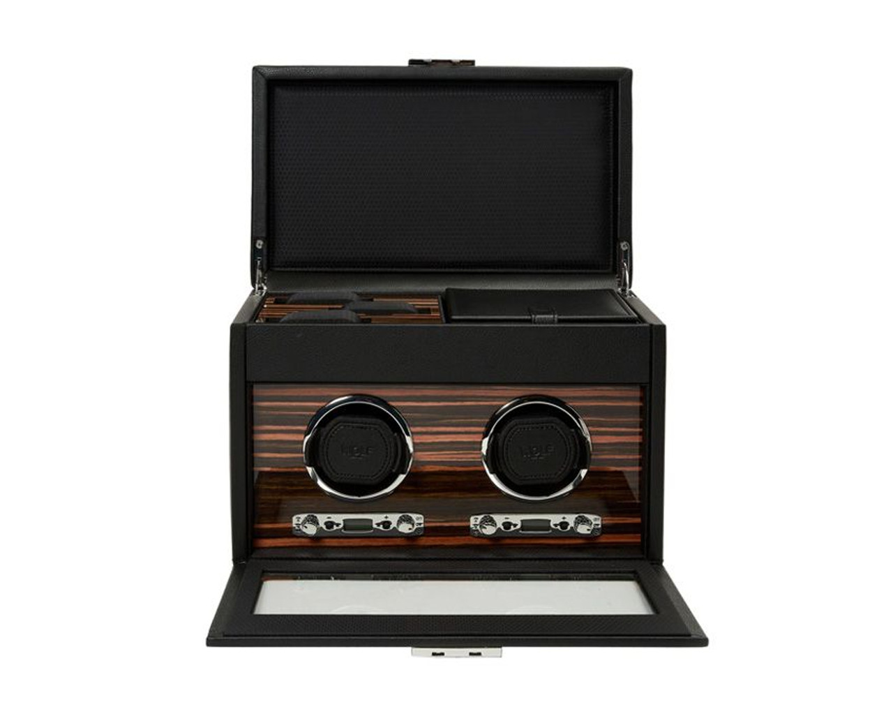 Wolf Roadster Double Watch Winder with Storage 457256