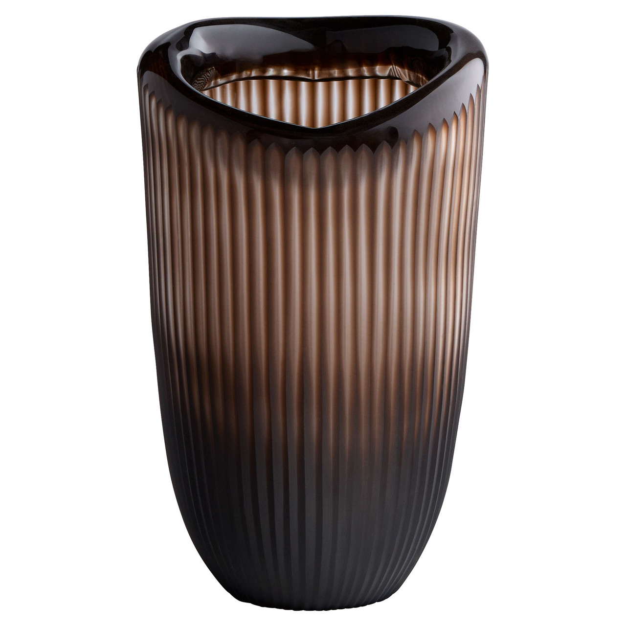 Large Cacao Vase in Brown - Thumbnail 3